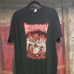 Deterioration Black Graphic T-Shirt